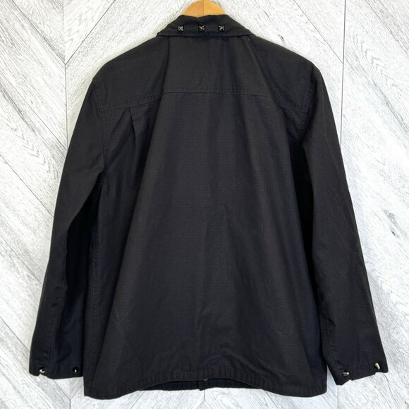 Vans Drill Chore Coat Mens Size XL Black Custom Studded Punk Emo Grunge Rocker - Picture 6 of 10